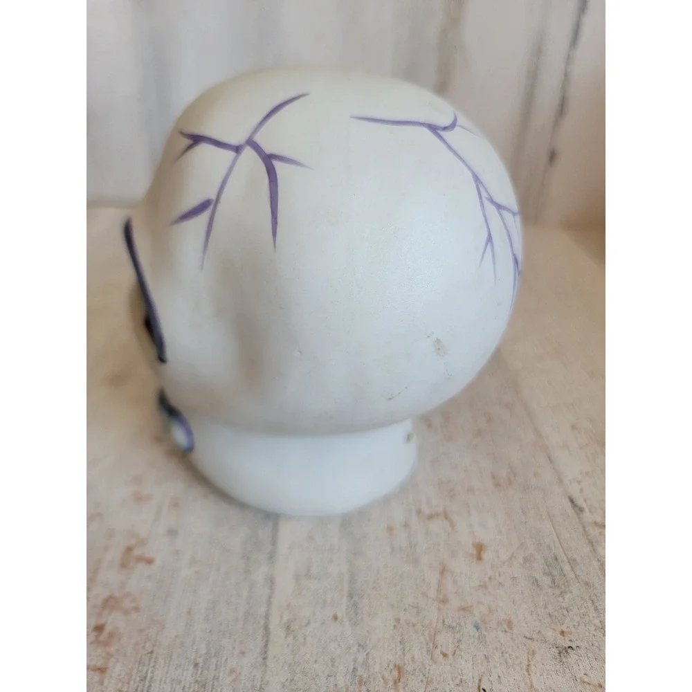 Vintage amscan skull porcelain tea light Halloween cover candle home decor